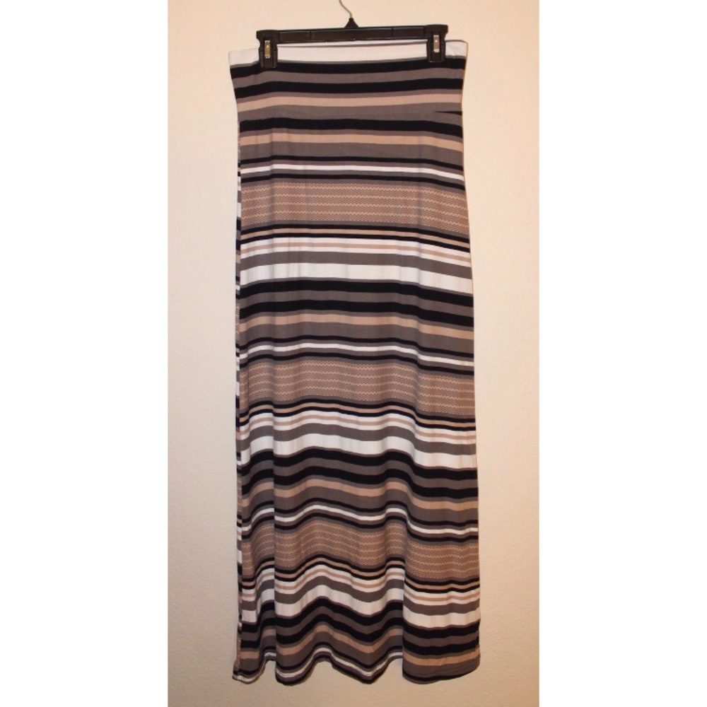 Striped Maxi Skirt